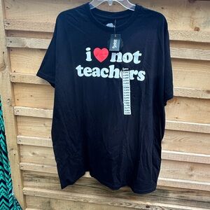 Spencer's Black Tee with Playful Print